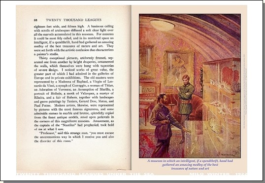 Diptych poster: A museum in which an intelligent, if a spendthrift, hand ... (with facing page)